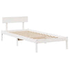 Bed Frame with Drawers White 90x190 Solid Wood Pine E4R3