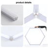 5 Hex Hexagon LED Lighting Car Detail Retail Garage Workshop Home Gym Wall Light