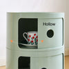 Multilayer Round Storage Cabinet Corner Cupboard ABS Nightstand Sofa Side Table