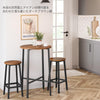 Counter Chair, Bar Stools Set of 2, Woodgrain Style, Fashionab