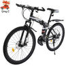 Mountain bike disc brake bike 26" 21-Gang MTB black+white mountain bike
