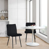 4PCs Dining Chairs Velvet Padded Seat Metal Legs Kitchen Chair Home Office Set