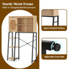 Over The Toilet Storage Cabinet Bathroom Organizer Shelves-Natural
