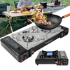 Portable Double / Single Burner Gas Stove Camping Butane Cooker Barbecue Stove