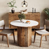 31.5'' Round Dining Table for 2-3, Small Kitchen Bistro Table for Dining Room