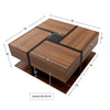 Modern Coffee Table With 4 Drawers Storage Side Table Living Room Furniture