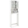 Bathroom Space Saver Over-the-Toilet Storage Cabinet Toilet Organizer White