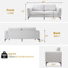 Luxury 2 Seater polyester Fabric Couch Sofa Armchair Comfortable Living Room New