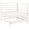 LAPOOH 8 Piece Garden Set White Solid Wood Pine,Garden Set,Patio T7L7