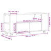 Camerina TV Cabinet Smoked Oak 102x34.5x43 Engineered Wood,TV Stand T4S9