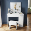 Dressing Table Makeup Desk with LED Light Mirror Drawer Stool Bedroom Vanity Set