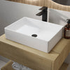 White Rectangular Countertop Basin 450mm - Corey CORGW450X320