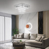 LED Ceiling Crystal Lights Luxury Chandelier Modern Pendant Lamps Square Hallway