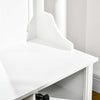 Hallway Furniture Set Shoe Bench Storage Mirror Cabinet Coat Rack w/ 4 Hooks