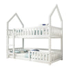 Kids Bunk Beds Wooden Single Size Bed Treehouse Bed Pine Wood Bed Frame White