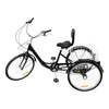 Adult Tricycle Folding Trike Bicycle 3-Wheel Bike 7-Speed Tricycle W/ Basket