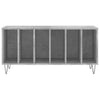Record Cabinet Concrete Grey 100x38x48 cm Engineered Wood