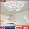 Modern LED Lamp White Frame Ceiling Light Dimmable Pendant Lights Chandelier