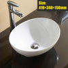 Bathroom Cloakroom Vanity Ceramic Wash Basin Sink Countertop / Wall Mount Modern