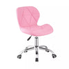 Adjustable Cushioned Computer Desk Office Chair Chrome Legs Lift Swivel Chairs