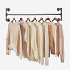 109cm Wall Clothes Rail Industrial Pipe Garment Rack Closet Hanging Bar