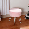 Faux Fur Padded Cushion Piano Seat Vanity Footstool Stool Dressing Table Chairs