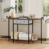 Freestanding Accent Table Behind Couch-Brown