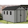 Gabled Plastic tools Shed 8x16FT Outdoor Garden Storage with Foundation Lock UK