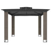 Gazebo with Double Roof Anthracite 2.94x2.94 m Steel W6H4