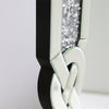 Full Length Crushed Diamond Wall Mirror Crystal Glass Silver Rectangle Dressing