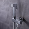 Brass Toilet Handheld Bidet Sprayer Square spray Douche With Shut Off Valve Set