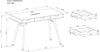 Console Table Desk & Drawers Brown Oak Effect Industrial Style Steel Legs Coley