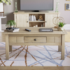 Panama Coffee Table 1 Drawer Solid Wood Waxed Pine Rustic Living Room Furniture