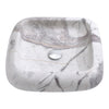 Bathroom Marble Effect Vanity Ceramic Wash Basin Cloakroom Sink Counter Top Bowl