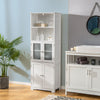 Freestanding Bathroom Storage Cabinet Kitchen Pantry Cupboard w/Shelves