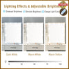Dressing Table Vanity Makeup Desk With 10 LED Lighted Mirror And 6 Shelves Stool