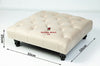 Square Coffee Table Chesterfield Upholstered Footstool Pouffe Foot Stool Seat