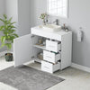 Under Sink Cabinet Bathroom Basin Unit Cupboard Storage Furniture & Shelf White