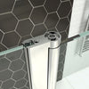 Walk In Shower Enclosure Screen With 300mm Flipper Panel Wet Room Glass Door