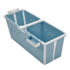 Folding Bathtub Water Tub Adult Children Kids Spa Soaking Sauna SPA Bath Tub Lid