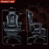 Massage Office Gaming Chair Racing Recliner Executive Seat Swivel Footrest Home