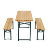 Outdoor Patio Folding Table Chairs Bench Set Garden Pub Bistro Trestle Bench Set