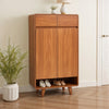 Wooden Shoe Storage Cabinet Footwear Rack Shelf Stand Hallway Shoes Organizer