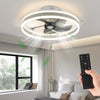 LED Ceiling Fan Light Dimmable Chandelier Cloud Shaped Fan Lamp for Kids Bedroom