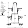 9 Tier Large Plant Stand Metal Flower Pot Holder Display Shelf Garden Rack Home