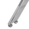 Clear Glass Round Table Dining/Meeting Stand Desk With Metal Chrome X Tube Legs