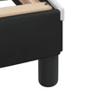 Bulliing Bed Frame with Black and White 120x200 Faux Leather,Double Bed M4U2