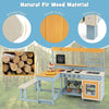 Mud Kitchen Play Kitchen with Kids Picnic Table & Kitchenware-Grey
