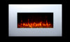 2025 TRUFLAME™ LED FLAMES 7 COLOUR WHITE GLASS FLAT WALL MOUNTED ELECTRIC FIRE