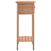 Side Table with Drawer 25x25x60cm Solid Wood Walnut P7Q9